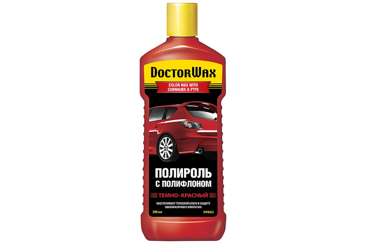 DW8425 — Полироль кузова с полифлоном емно красная  DOCTOR WAX