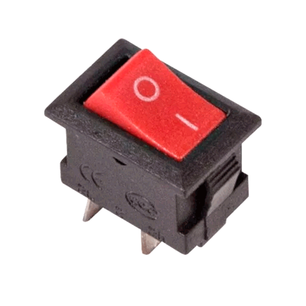 362011 — Выключатель клавишный Micro красный 250V 3А (2с) ON-ON REXANT REXANT