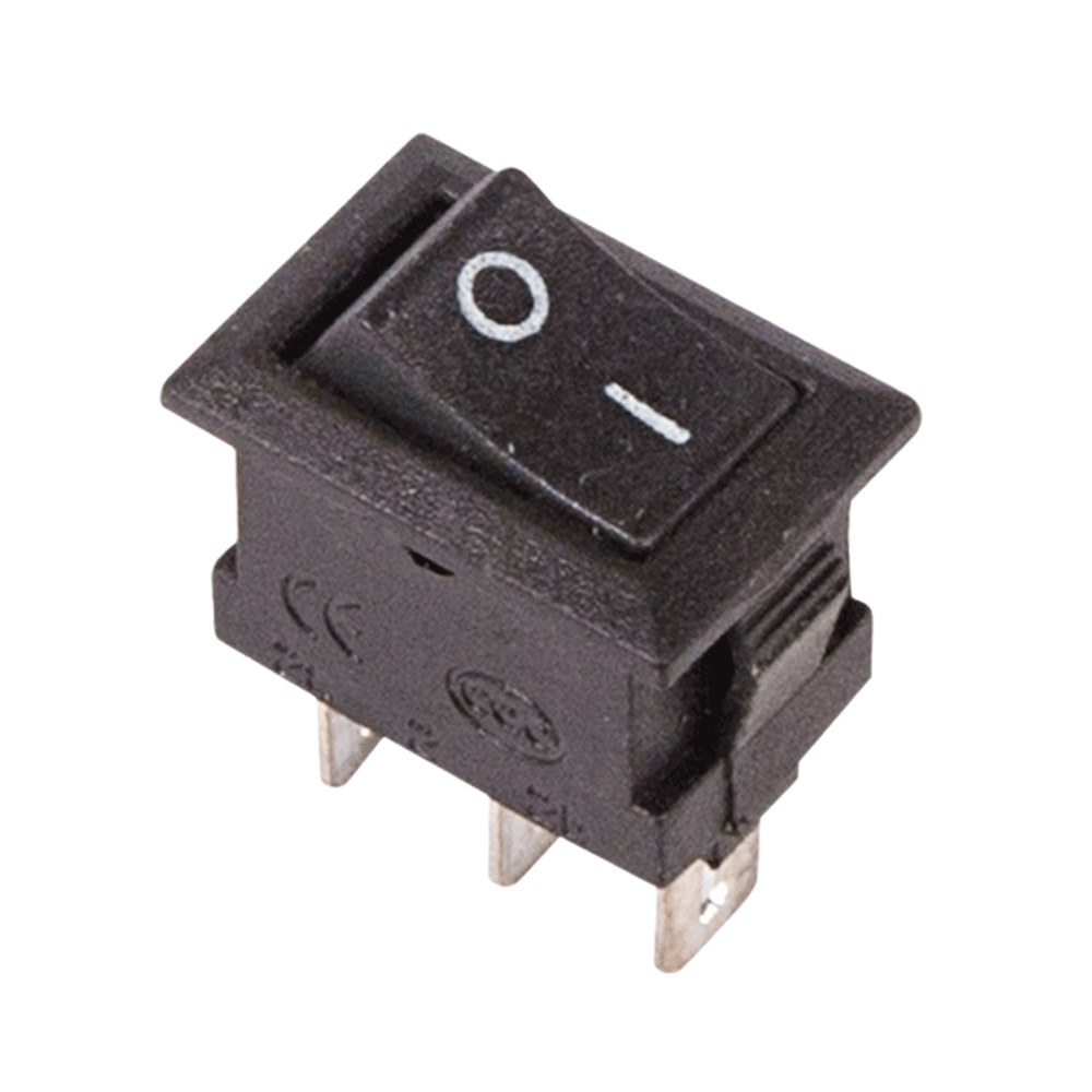 362030 — Выключатель клавишный Micro черный 250V 3А (3с) ON-ON REXANT REXANT
