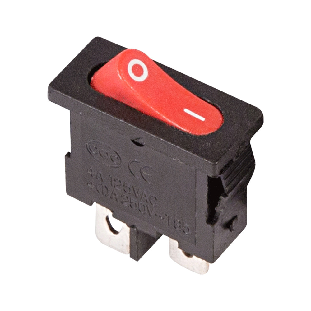 362051 — Выключатель клавишный Mini красный 250V 6А 3с ON-OFF-ON REXANT REXANT