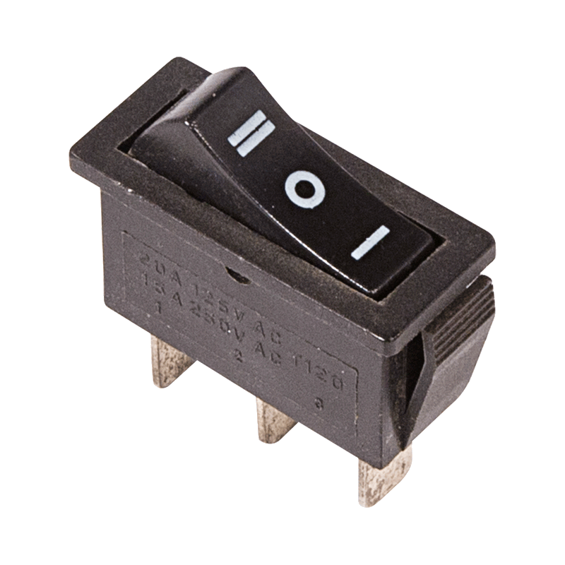 362220 — Выключатель клавишный с нейтралью черный 250V 10А (3с) ON-OFF-ON REXANT REXANT