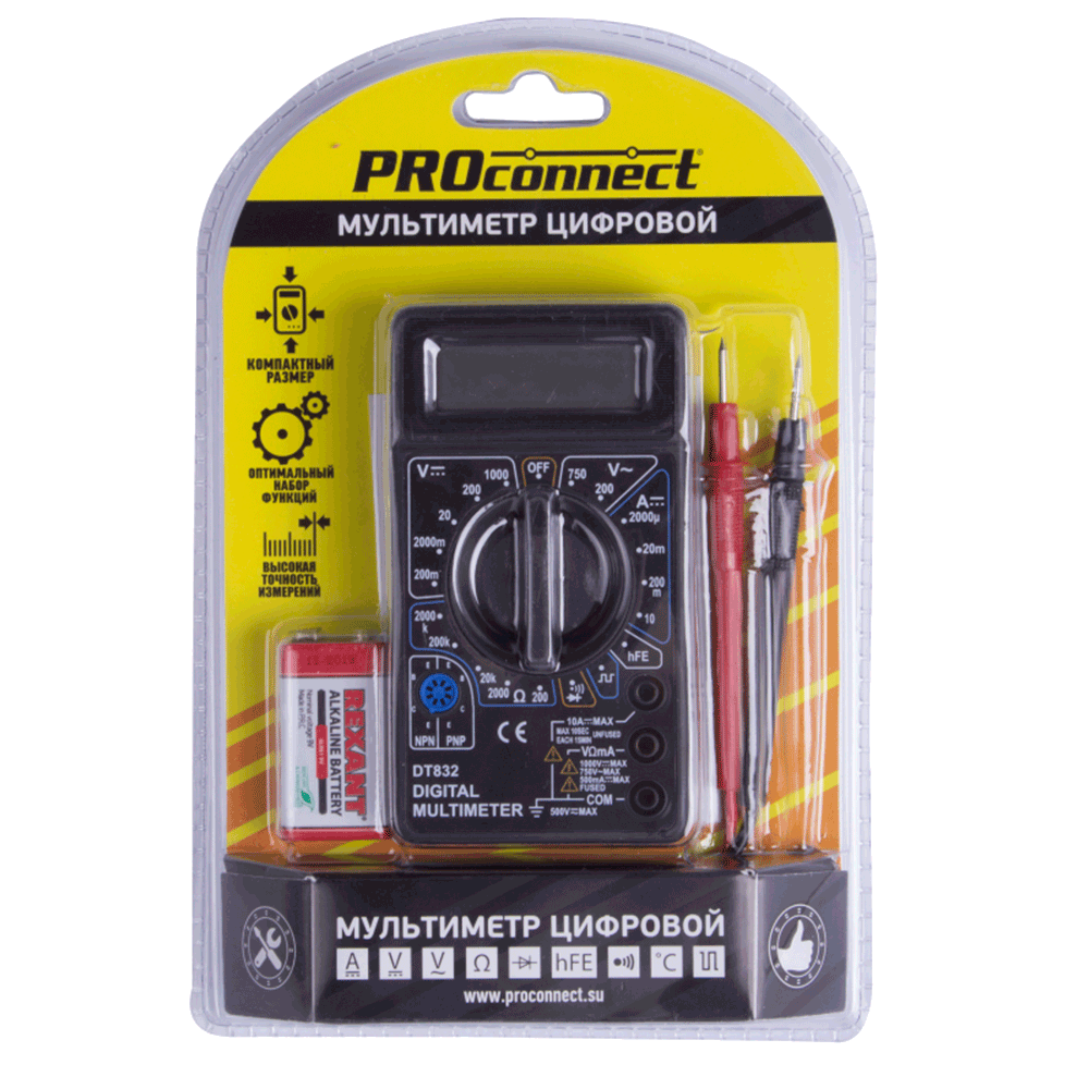 133012 — Портативный ультиметр PROCONNECT