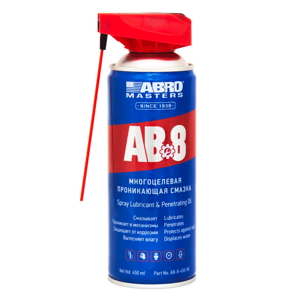 AB8540RW — Смазка многоцелевая проникающая 540 мл ABRO masters ABRO