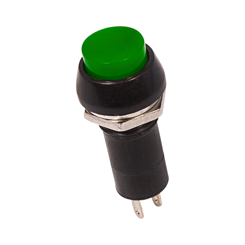 363032 — Выключатель-кнопка зеленая PBS-11А 250V 1А (2с) ON-OFF REXANT REXANT