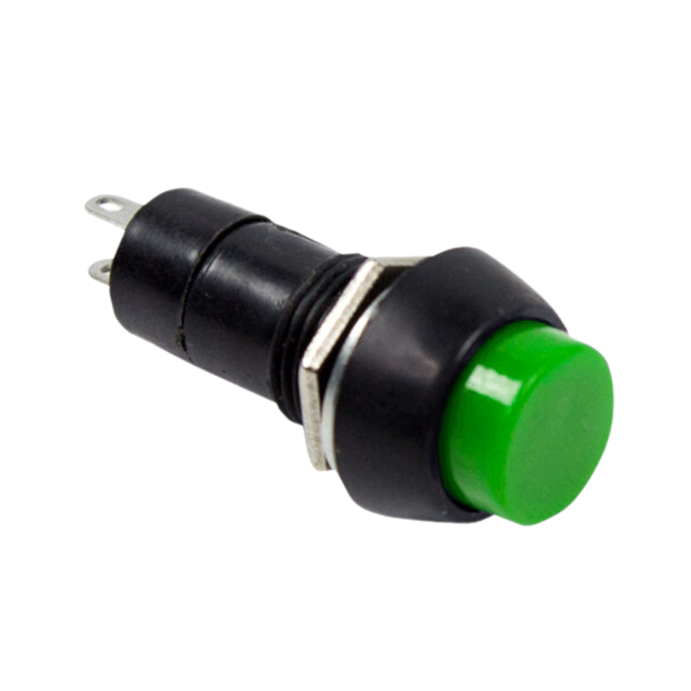 363042 — Выключатель-кнопка без фиксации зелёная PBS-11В 250V 1А 2с ON-OFF REXANT REXANT