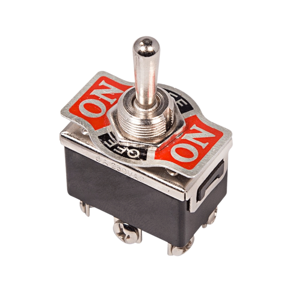 364171 — Тумблер двухполюсный 250V 15А (6c) ON-OFF-ON REXANT REXANT