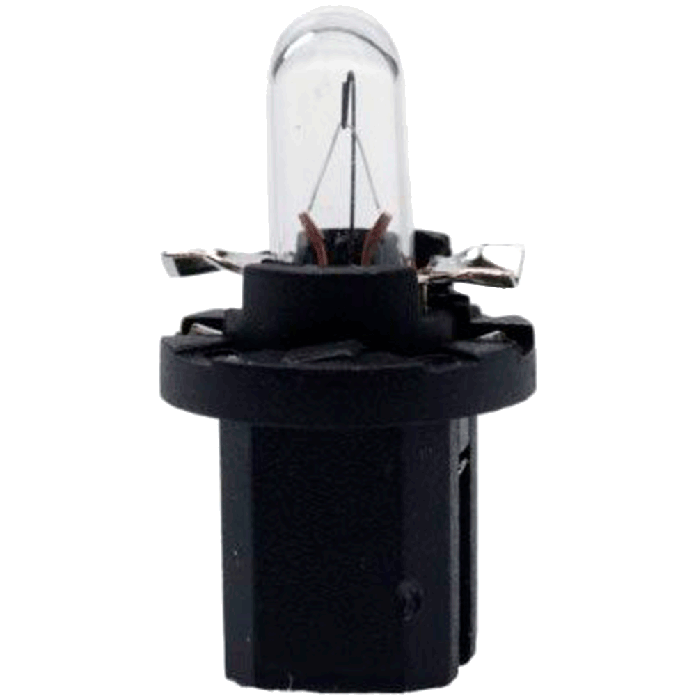 2721MF — Лампа BAX1.2W (W2*4.6d с патроном B8.5d) с черным патроном в панель приборов 12V O-2721MF Германия OSRAM