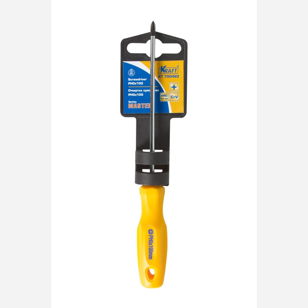 KT700460 — Отвертка крест. рн0100 мм KRAFT MASTER KRAFT