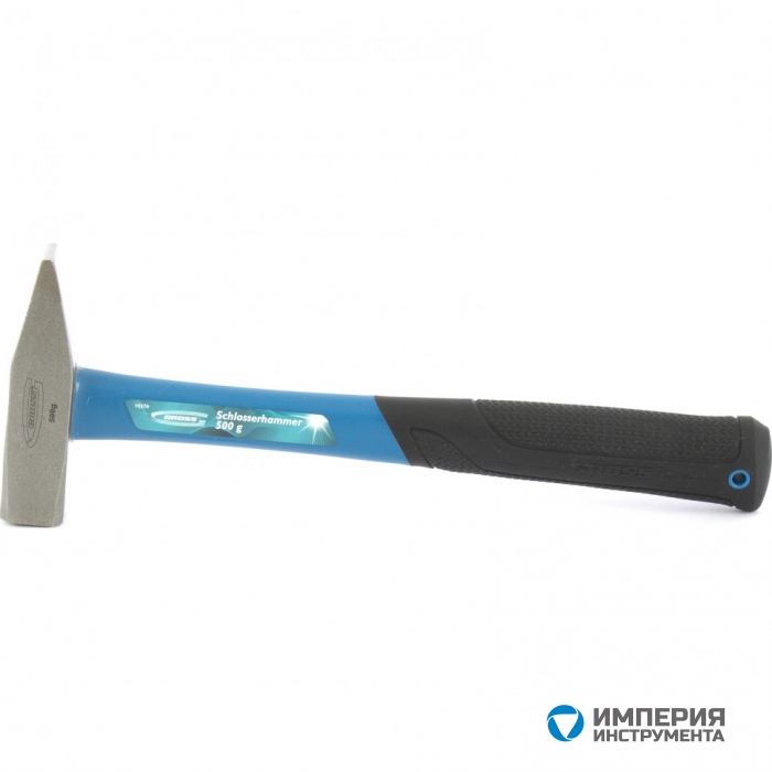 10276 — Молоток слесарный GROSS, 500 г, квадратный боек, фибергласовая обрезиненная рукоятка GROSS