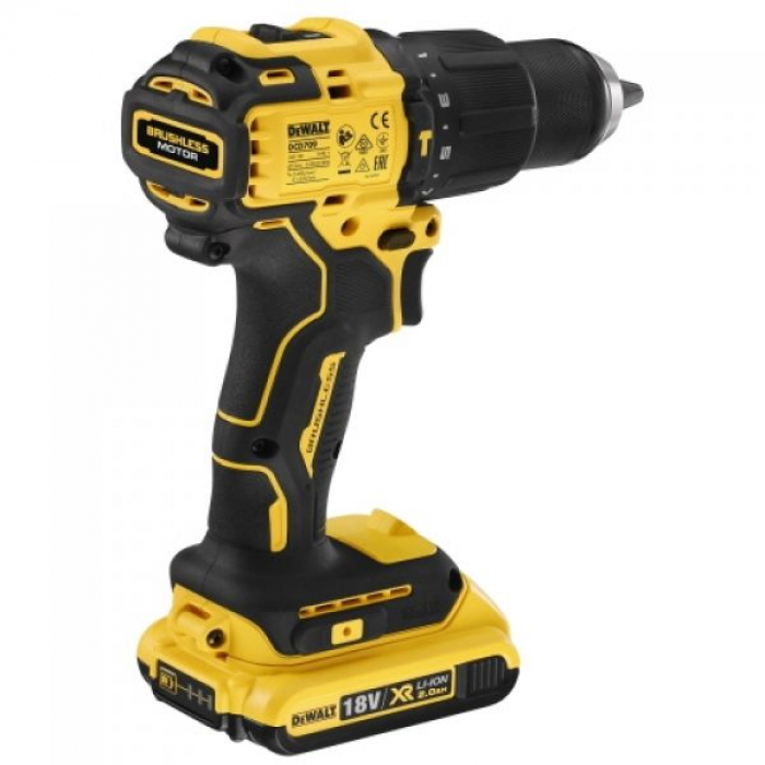 DCD709S2TQW — Компактная ударная дрель-шуруповёрт DeWALT DCD709S2T DEWALT