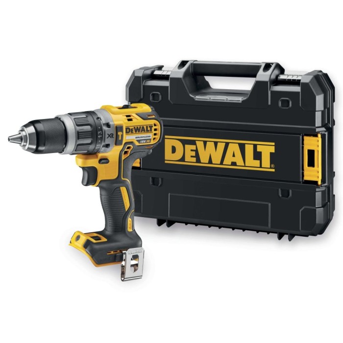 DCD796NTXJ — Аккумуляторная бесщеточная ударная дрель-шуруповерт DeWALT, 18 В, 2000 об/мин, 34000 уд/мин, без АКБ и ЗУ, в кейсе TSTAK, DCD796NT DEWALT