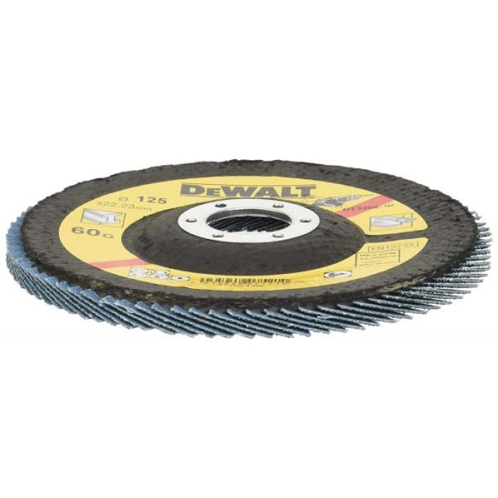DT3266QZ — Лепестковый круг DeWALT EXTREME DT3266, 125 x 22.2 мм, 60G, тип 29 DEWALT