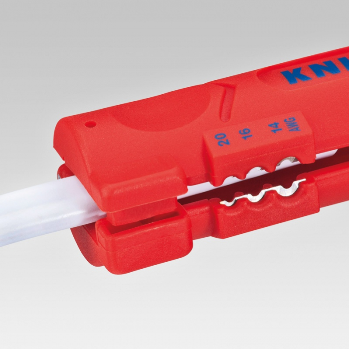 KN1664125SB — Инструмент для снятия оболочки с плоского и круглого кабеля KNIPEX KN-1664125SB KNIPEX