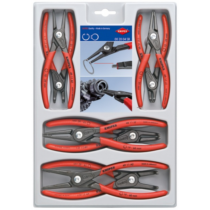 KN002004SB — Набор прецизионных щипцов для стопорных колец KNIPEX KN-002004SB KNIPEX