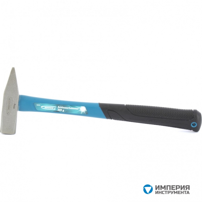 10273 — Молоток слесарный GROSS, 300 г, квадратный боек, фибергласовая обрезиненная рукоятка GROSS