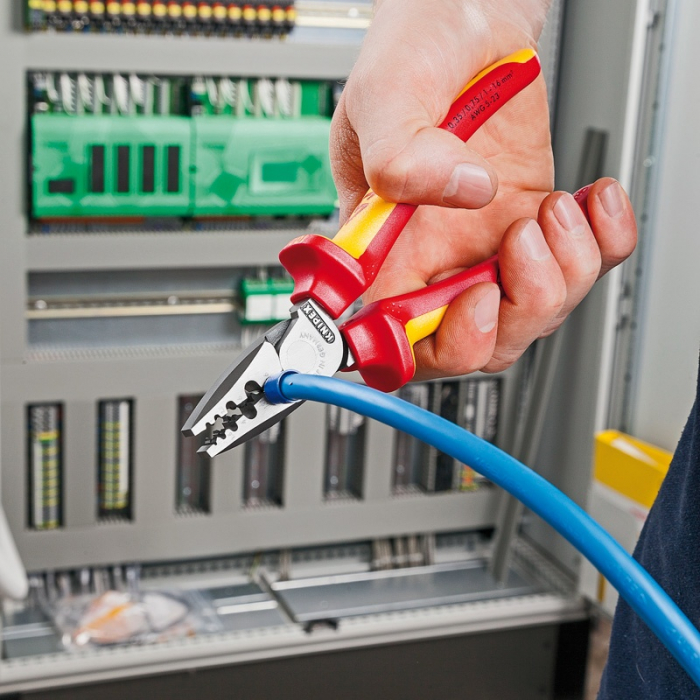 KN9778180T — Инструмент для обжима контактных гильз KNIPEX KN-9778180T KNIPEX