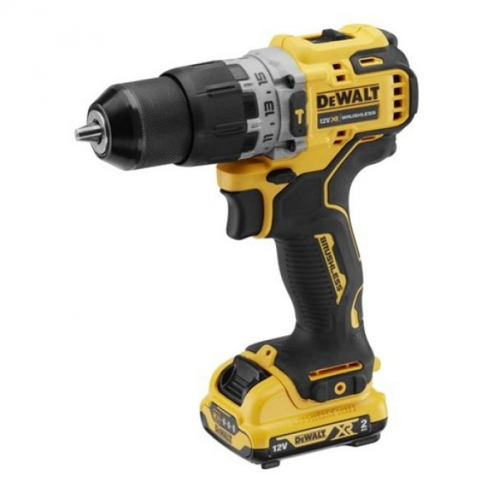 DCD706D2QW — Ударная бесщеточная дрель-шуруповерт DeWALT, 250 Вт, 10.8 (12) В, 57.5 Нм, 1500 об/мин, 25500 уд/мин, DCD706D2, DEWALT