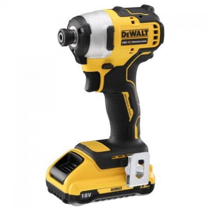 DCF809D2TQW — Аккумуляторный бесщеточный шуруповерт DeWALT, 18 В, 190 Нм, 2800 об/мин, 3200 уд/мин, с 2 АКБ 2 Ач и ЗУ, в кейсе TSTAK, DCF809D2T DEWALT