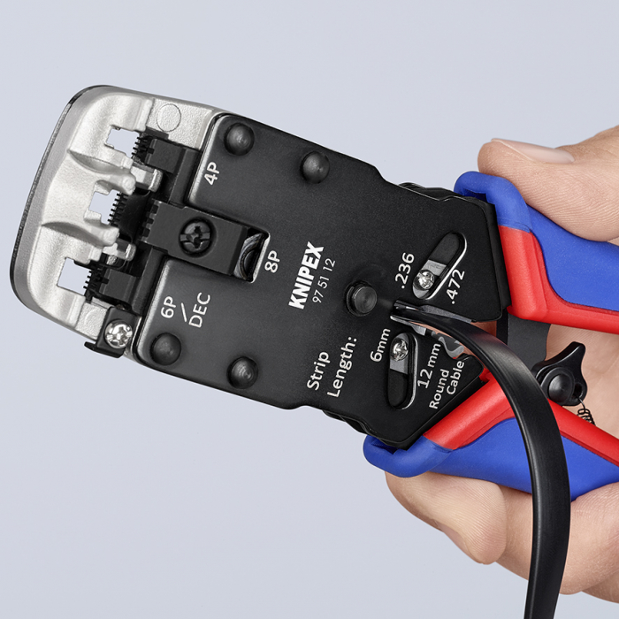 KN975112SB — Инструмент для опрессовки штекеров типа Western KNIPEX KN-975112SB KNIPEX