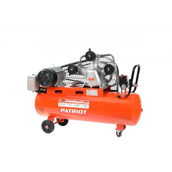 525306330 — Компрессор поршневой ременной Patriot PTR 100-670 PATRIOT