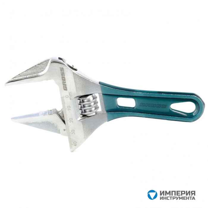 15566 — Ключ разводной GROSS, 160 мм, CrV, укороченная ручка GROSS