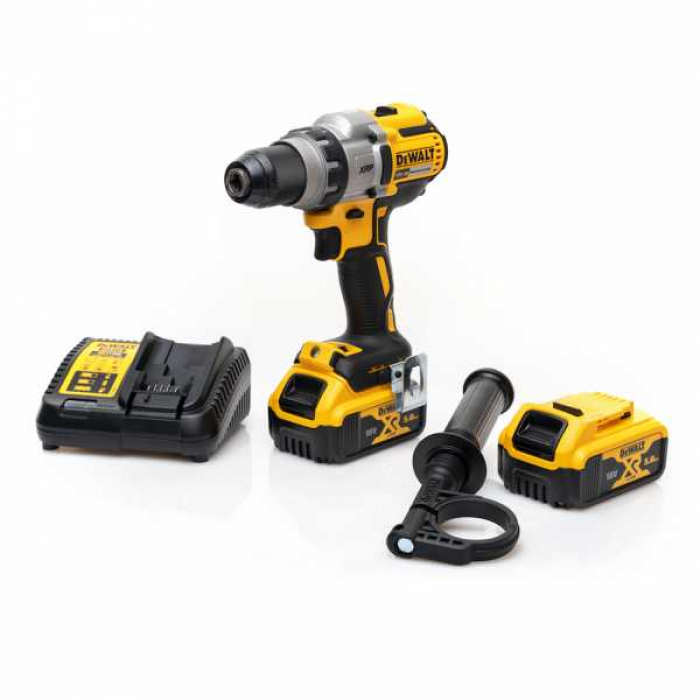 DCD991P2QW — Аккумуляторная бесщеточная дрель-шуруповерт DeWALT, 18 В, 2000 об/мин, с 2 АКБ 5 Ач и ЗУ, в кейсе TSTAK, DCD991P2 DEWALT