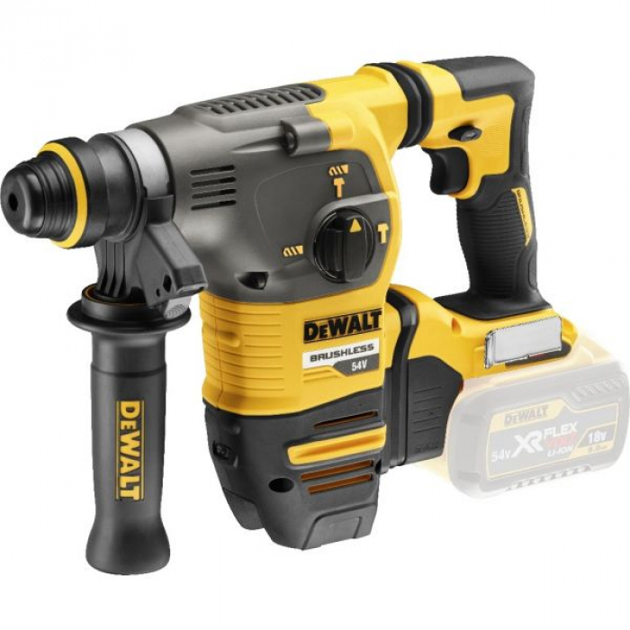 DCH333NTXJ — Аккумуляторный бесщеточный перфоратор DeWALT DCH333NT, SDS-plus, 54 В, XR без аккумулятора и ЗУ DEWALT