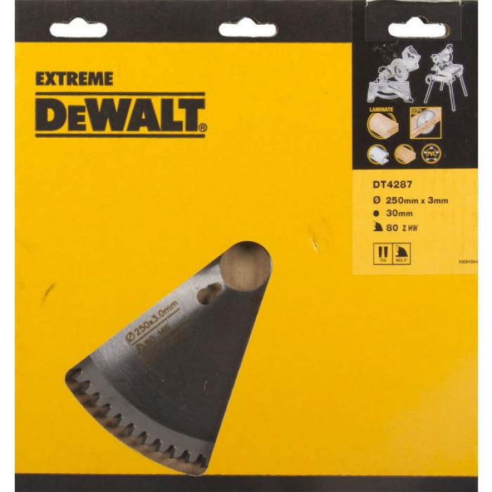 DT4287QZ — Пильный диск DeWALT EXTREME WORKSHOP DT4287, 250/30 мм. DEWALT
