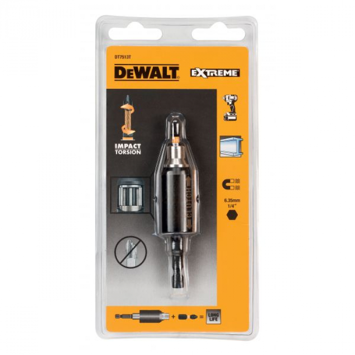 DT7513TQZ — Держатель бит с гасителем удара DeWALT DT7513T, 5.5Нм DEWALT