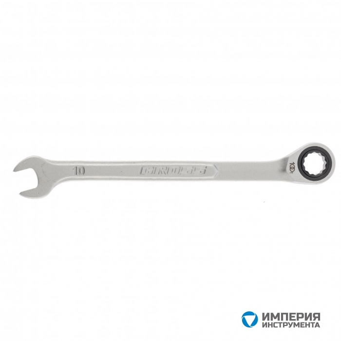 14848 — Ключ комбинированный трещоточный GROSS, 10 мм, количество зубьев 100 GROSS