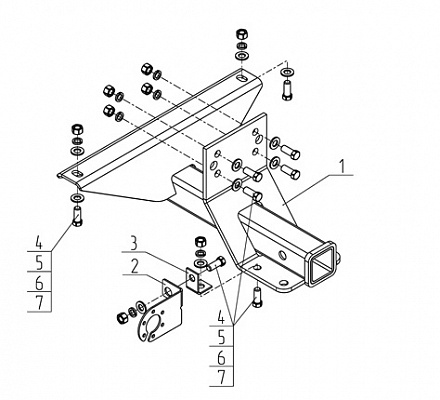 UAZ05 — Фаркоп AVTOS