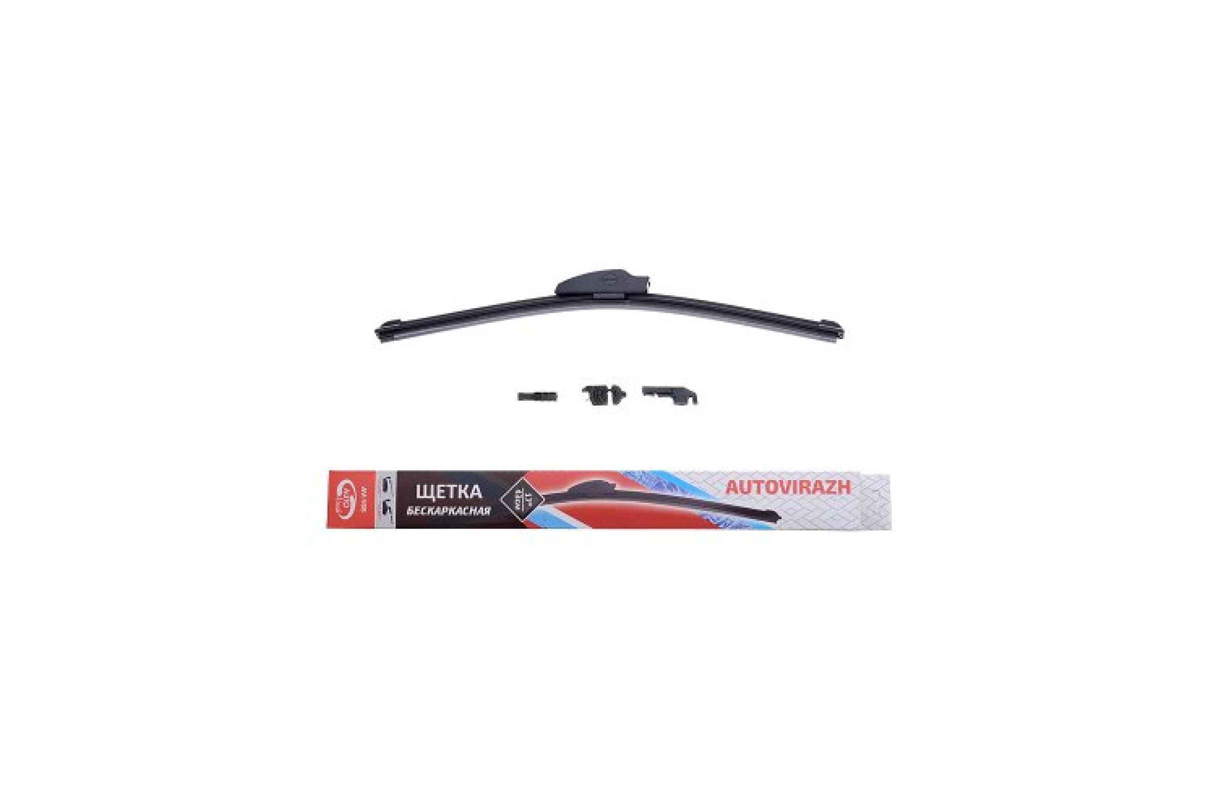AV001314 — Щетка с/о AV-400Т AUTOVIRAZH, 33см / 13", мультиадаптерная, бескаркасная, Teflon Pro, AV-001314 AUTOVIRAZH