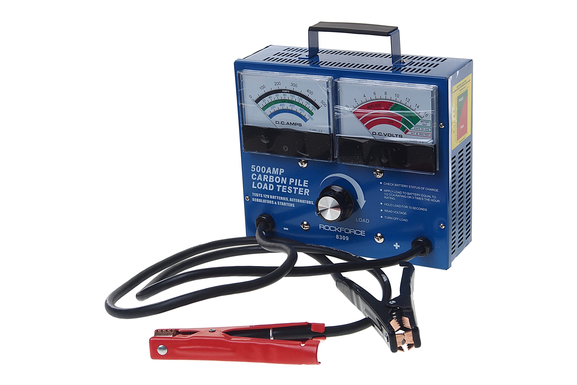 RF8309 — Тестер аккумуляторных батарей, генераторов и пускового тока аналоговый ROCKFORCE RF-8309 FORCE