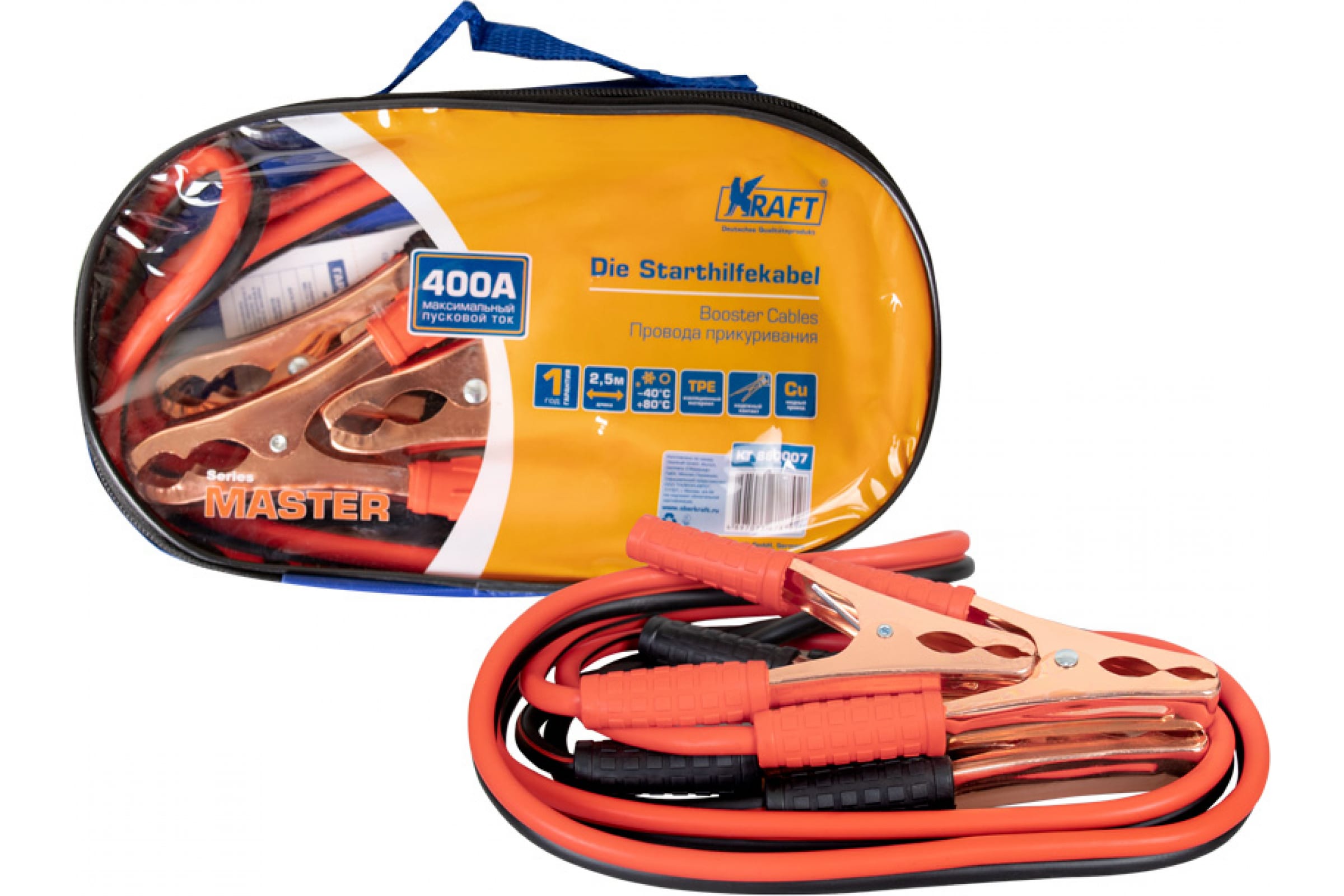 880007 — Пусковые провода KRAFT 400A Master KT 880007 KRAFT