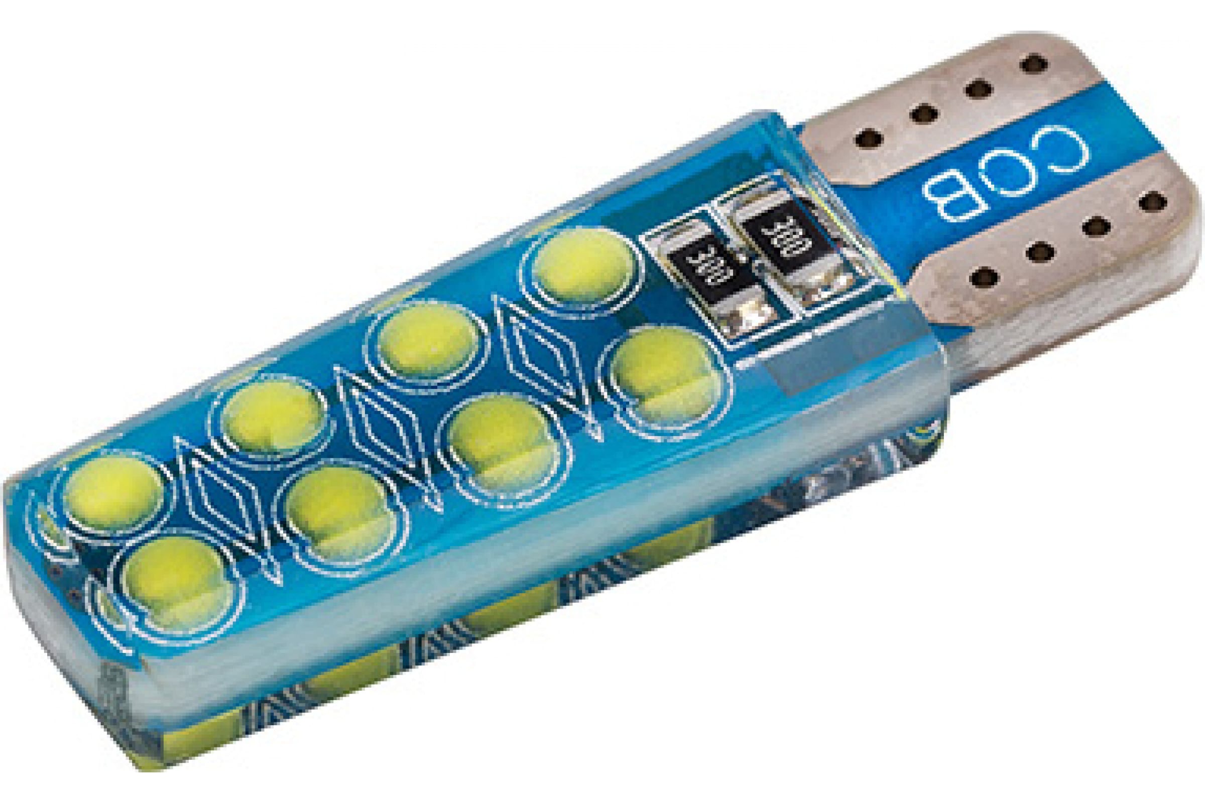 S08201512 — Автолампа SKYWAY диод, T10 (W5W), 12 В, 16 COB диодов, без цоколя, 1-конт., белая S08201512 SKYWAY