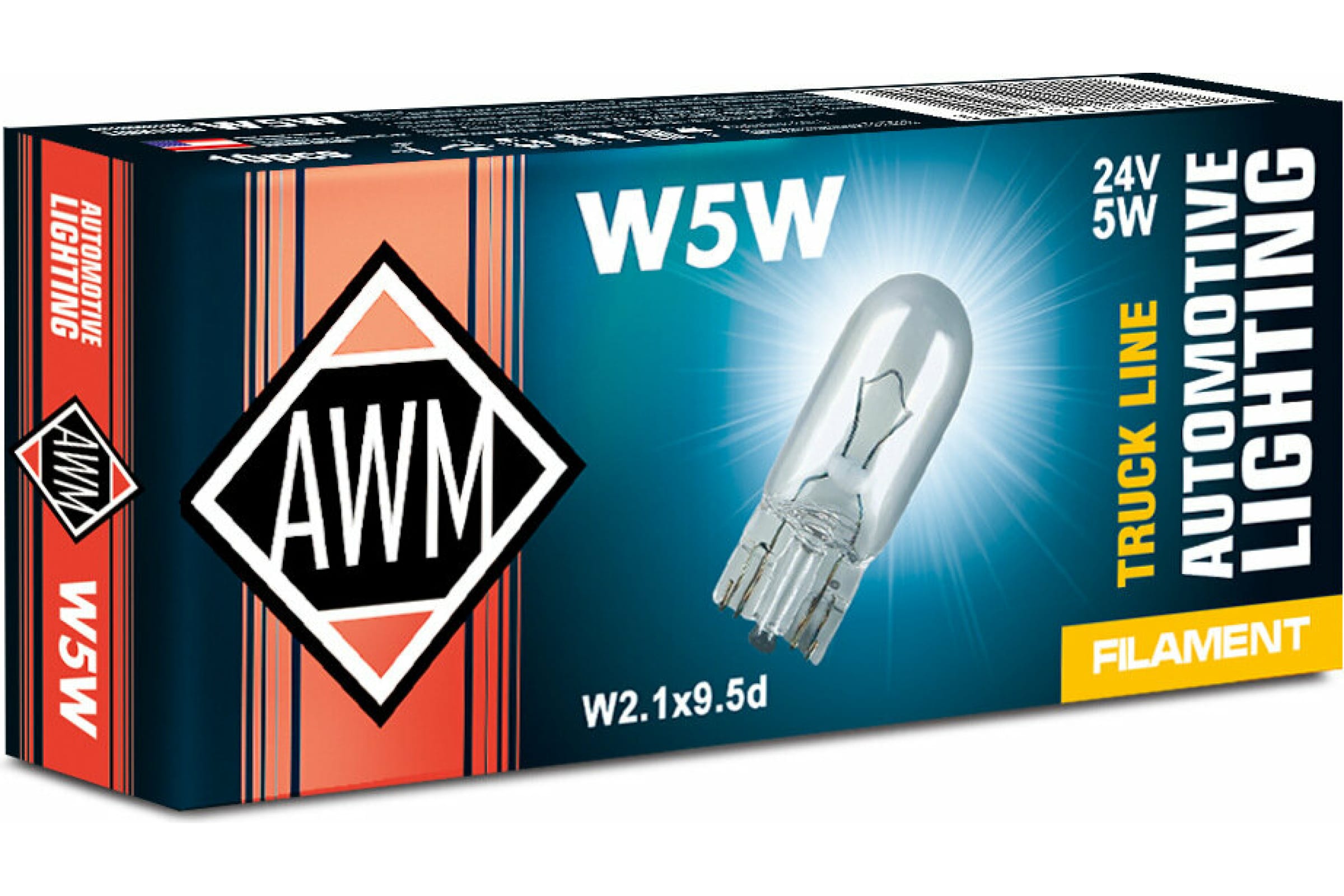 410300024 — Лампа накаливания AWM W5W 24V 5W 410300024 AWM