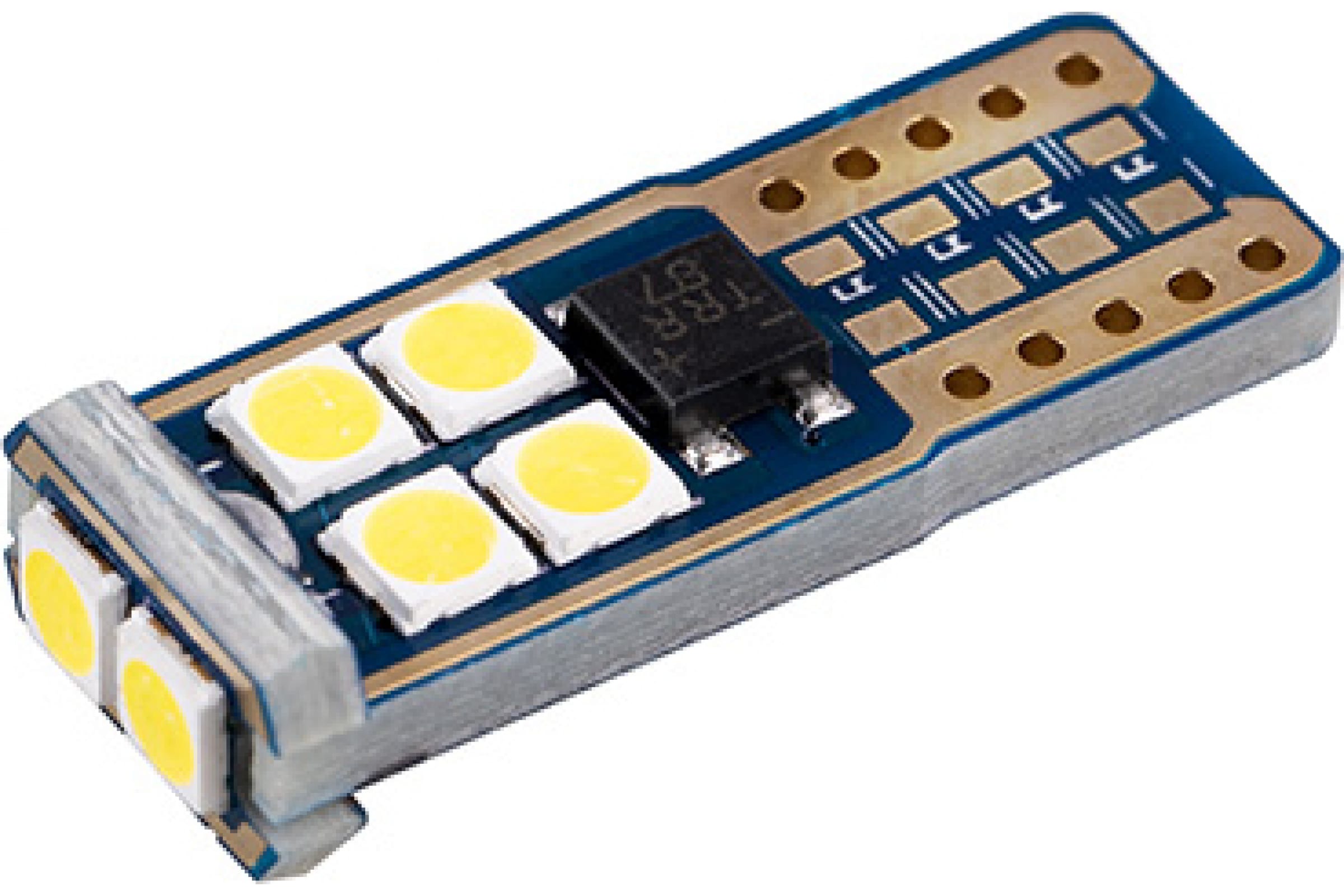 S08201481 — Автолампа SKYWAY диод T10 (W5W) 12V 10 SMD диодов, 1-конт. S08201481 SKYWAY