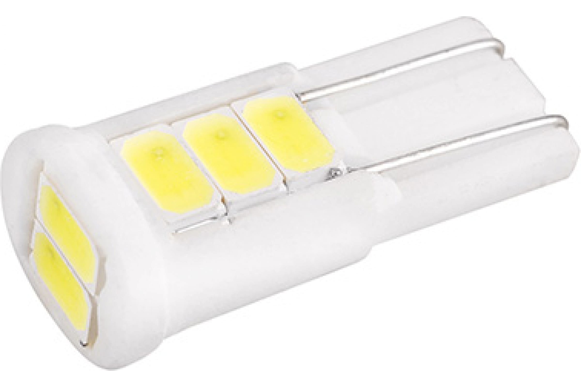 S08201506 — Автолампа SKYWAY диод, T10 (W5W), 12 В, 8 SMD диодов, без цоколя, 1-конт., белая, салон/габариты S08201506 SKYWAY