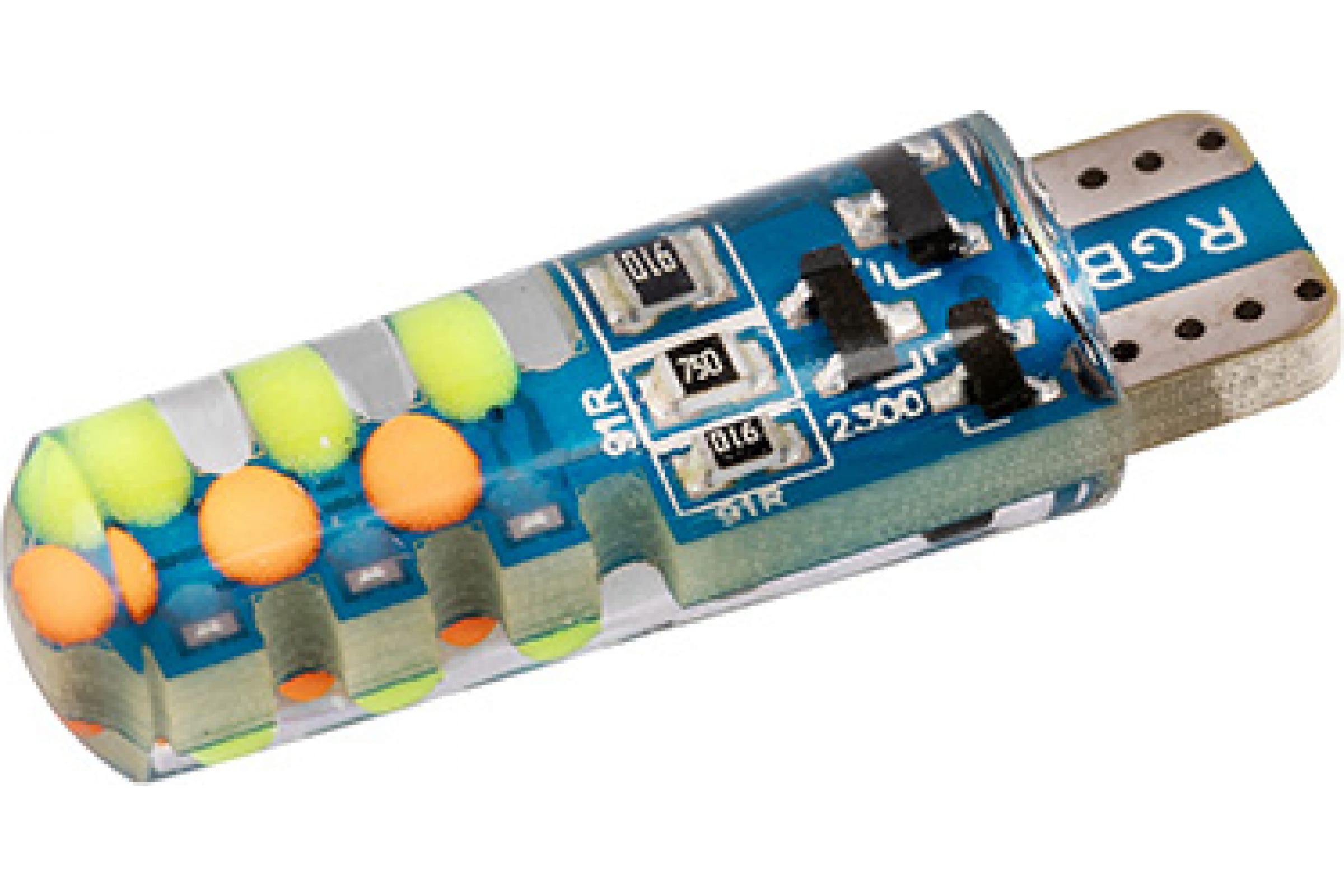 S08201508 — Автолампа SKYWAY диод, T10 (W5W), 12 В, 18 COB диодов, без цоколя, 1-конт., белая S08201508 SKYWAY