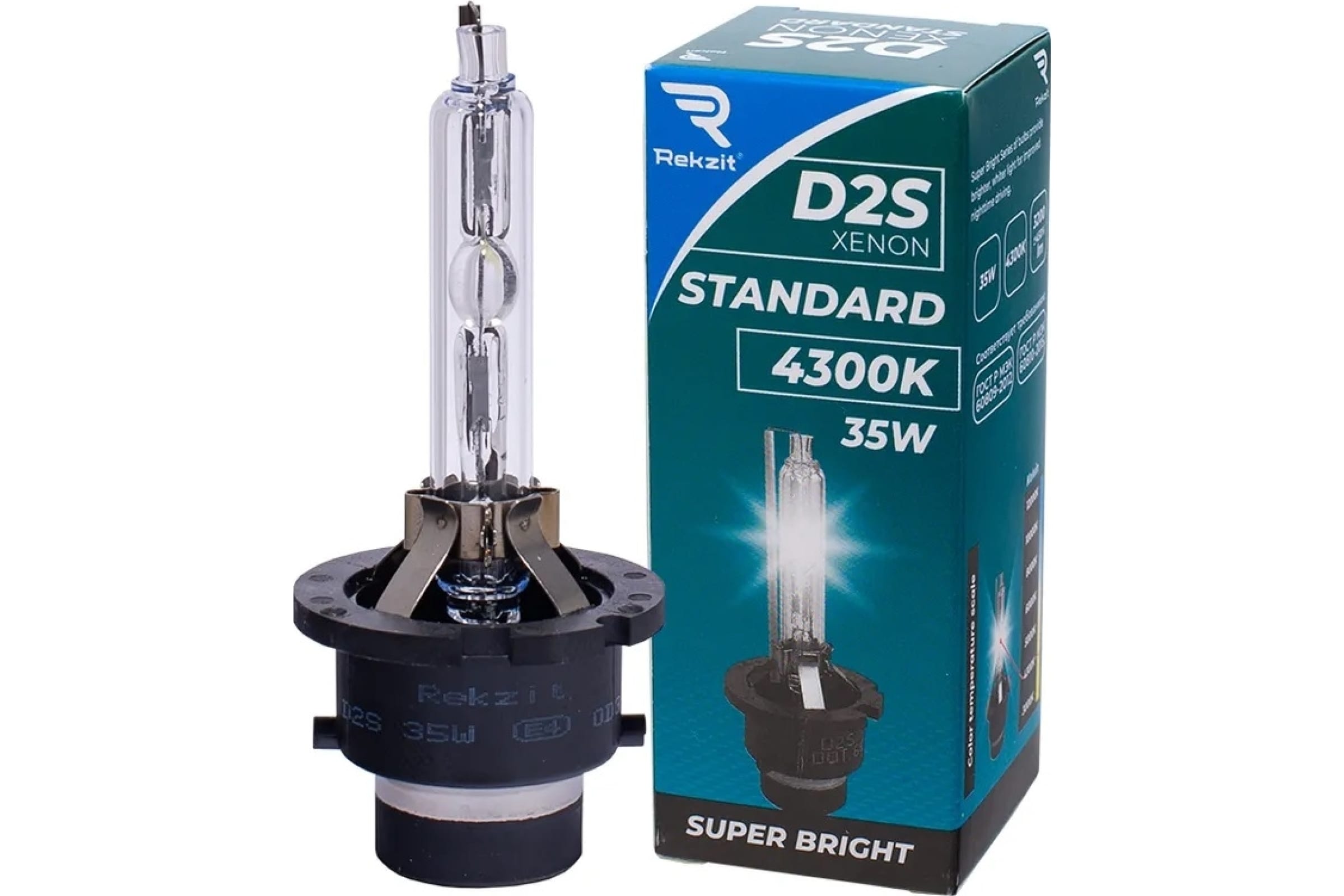 90720 — Газоразрядные ксеноновые лампы Rekzit Standard D2S, 35 Вт, картон, 1 шт. 90720 REKZIT