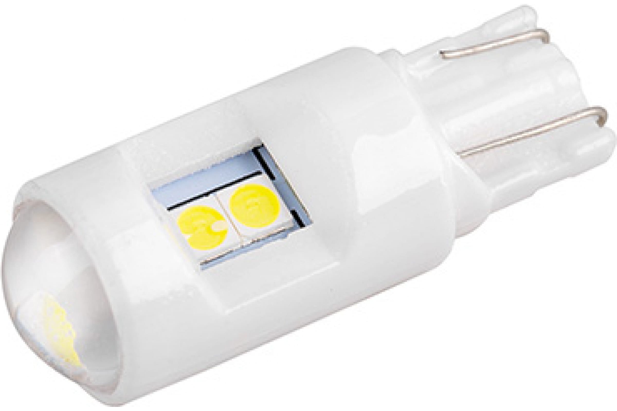 S08201505 — Автолампа SKYWAY диод, T10 (W5W), 12 В, 6 SMD диодов, без цоколя, 1-конт., белая, салон/габариты S08201505 SKYWAY