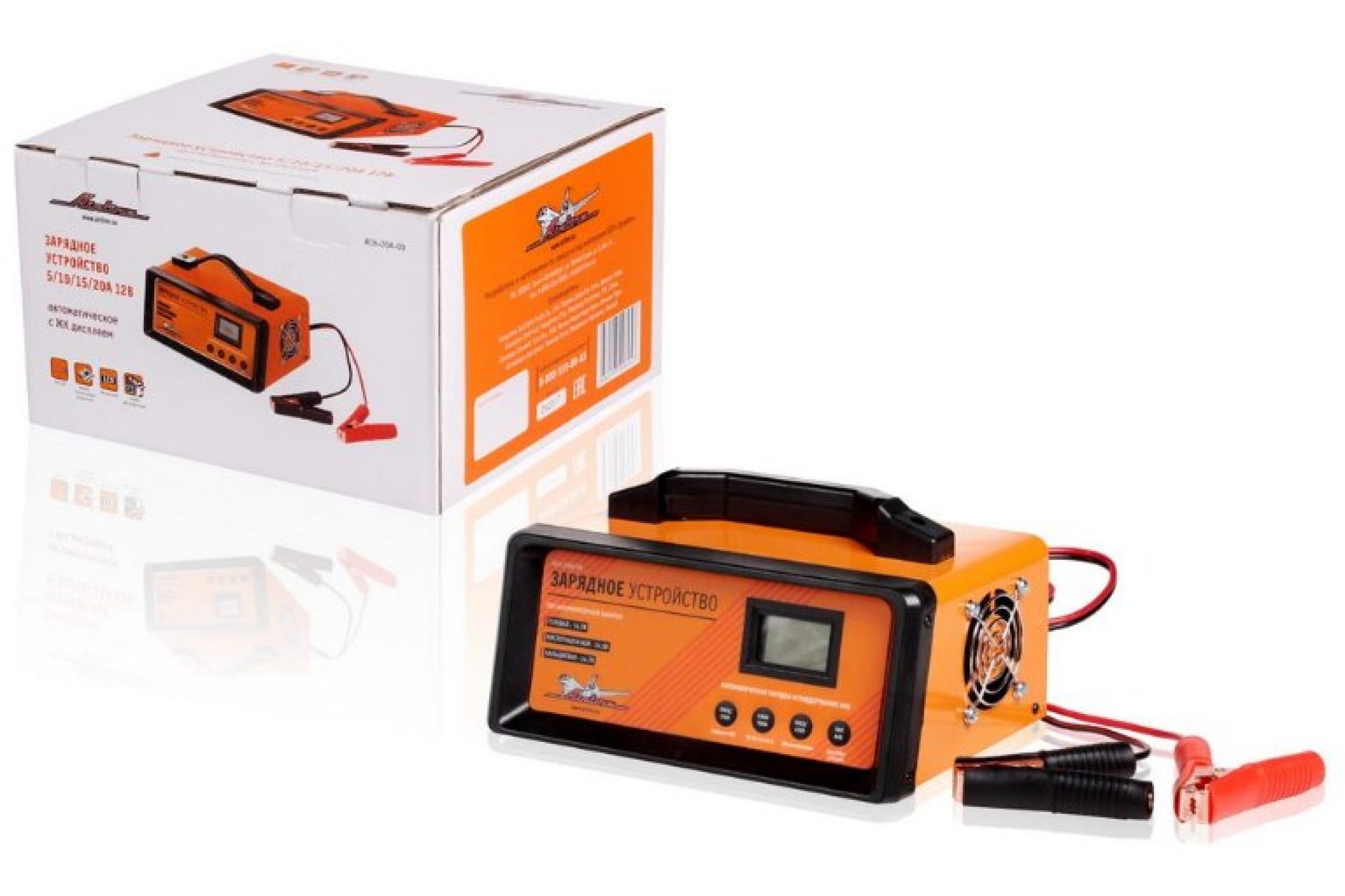 ACH20AU09 — Зарядное устройство 5/10/15/20А 12В, автоматическое LCD дисплей, импульсное (ACH-20AU-09) AIRLINE