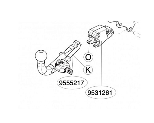9555217 — Крюк для фаркOпа TOYOTA LC150/ LEXUS GX460 BRINK
