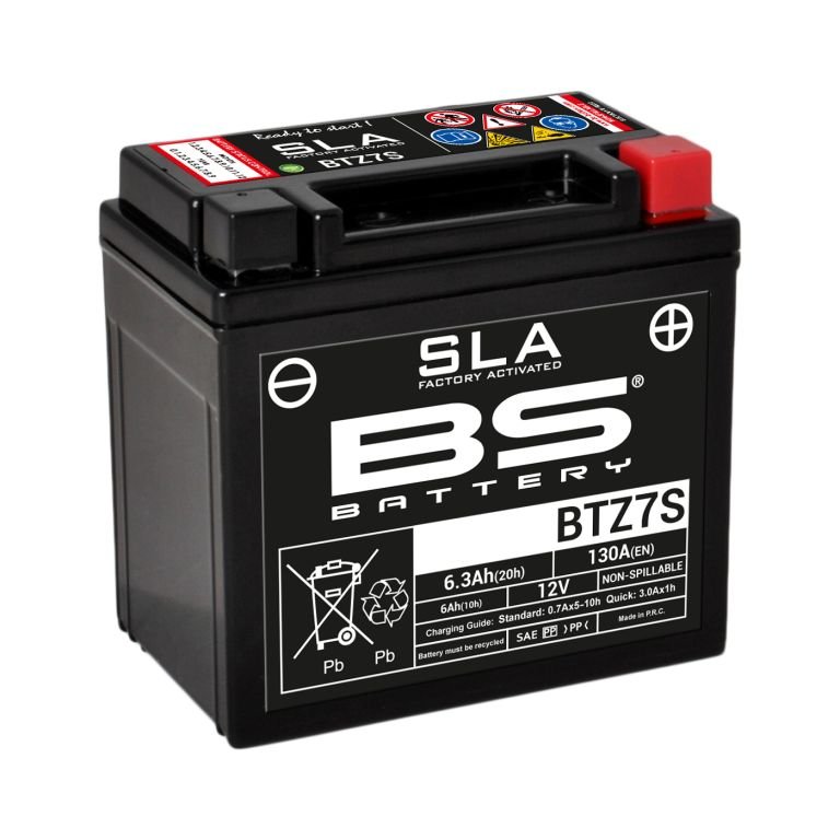300635 — BTZ7S(FA)аккумуляторBSSLA,12в,6ач,130а113X70X105,обратная(/+),(YTZ7S) BS
