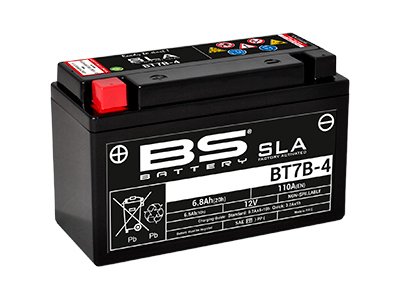 300641 — BT7B4 (FA) аккумулятор BS SLA, 12в, 6,8 ач 110 а 150х65х93, прямая (+ / ) BS