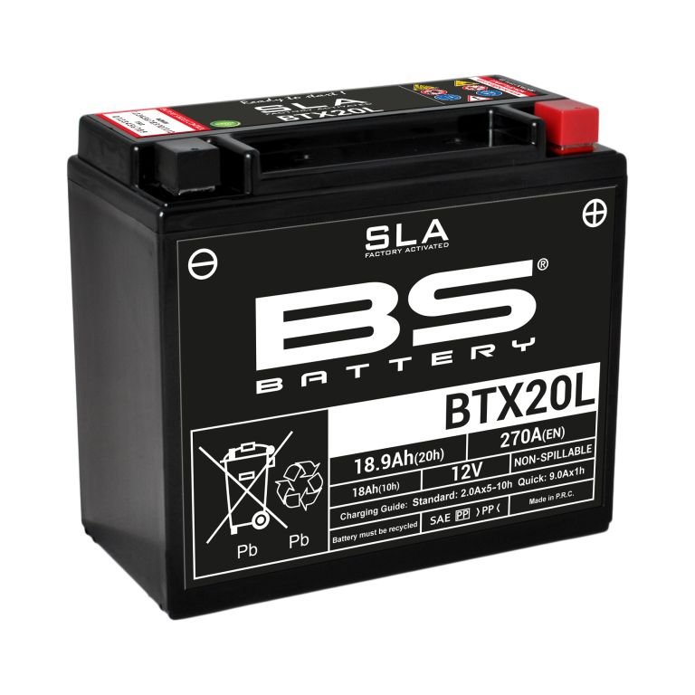 300689 — _BTX20HL (FA) Аккумулятор BS SLA, 12В, 18 Ач 27 175x87x155, обратная ( -/+ ), (YTX20L-BS. YTX20HL-BS BS