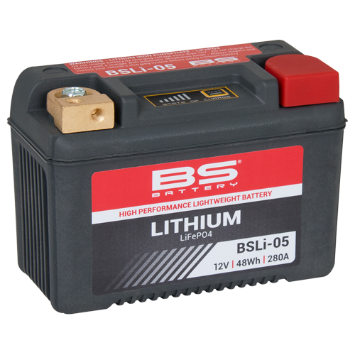360105 — BSLI05 аккумулятор BSLITHIUM 12в 4 ач,   WH, 280A 134X65X92, обратная ( /+ ) BS