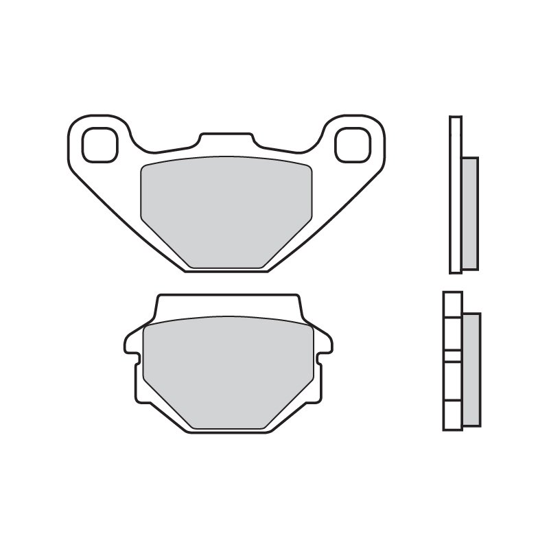 07KS04SD — _07KS04SD колодки тормозные МОТО(FDB314) BREMBO