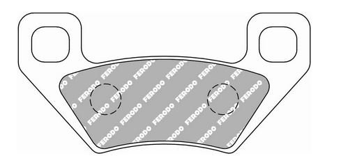 FDB2303SG — FDB2303SG тормозные колодки дисковые MOTO, блистер 2 шт FERODO