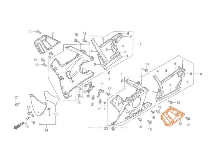 64354MALA00ZC — BSETILLUSTTYPE3 HONDA